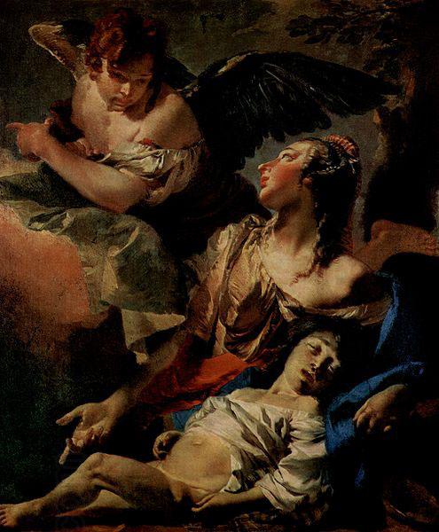 Giovanni Battista Tiepolo Hagar und Ismael, Pendant zu oil painting picture